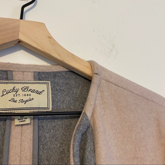 Lucky Brand jacket, wool blend waterfall open drape size medium - Picture 7 of 12